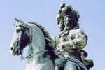 Statue of Louis XIV in the court of Versailles